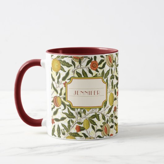 William Morris Lemons Granaatappel Patroon Mok (Links)