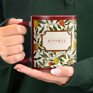 William Morris Lemons Granaatappel Patroon Mok