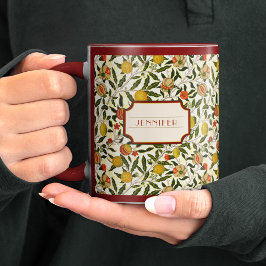 William Morris Lemons Granaatappel Patroon Mok