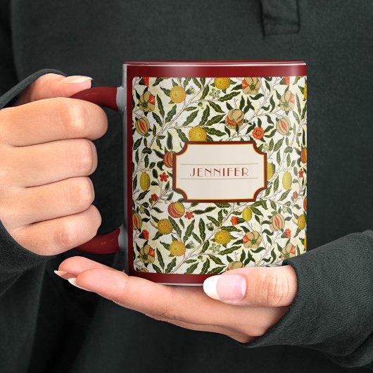 William Morris Lemons Granaatappel Patroon Mok