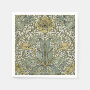 William Morris Lente Struik Gele Bloem Kunst Servet