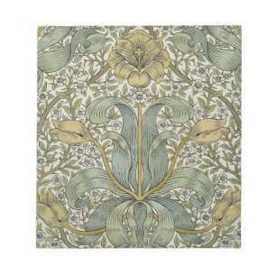 William Morris Lentebos Geel Bloemmotief Kunst Notitieblok