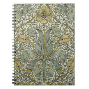 William Morris Lentebos Geel Bloemmotief Kunst Notitieboek