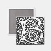 William Morris Letter B - Magnet (Voorkant / Achterkant)