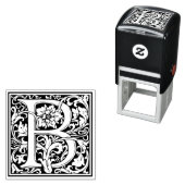 William Morris Letter B Victoriaans bloemstempel Zelfinktende Stempel (In situ)