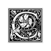 William Morris Letter C Rubberstempel (Afrduk)