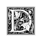 William Morris Letter D Monogram Rubberstempel (Afrduk)