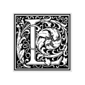 William Morris Letter L Rubberstempel (Afrduk)