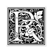 William Morris Letter R Victoriaans Bloemen Stempe Zelfinktende Stempel (Design)