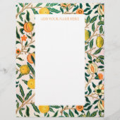 WILLIAM MORRIS LETTERHEAD MET POMEGRANATE ONTWERP BRIEFHOOFD (Voorkant)