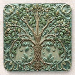 William Morris levensboom Vintage pre-rafaelitisch Bier Onderzetter