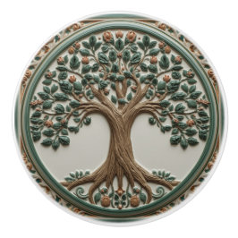 William Morris levensboom Vintage pre-rafaëlitisch Keramische Knop