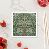 William Morris levensboom Vintage pre-rafaëlitisch Servet (Insitu)