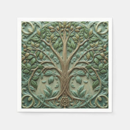 William Morris levensboom Vintage pre-rafaëlitisch Servet