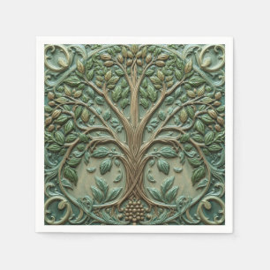 William Morris levensboom Vintage pre-rafaëlitisch Servet