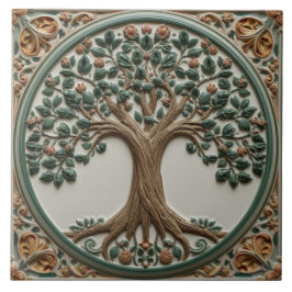 William Morris levensboom Vintage pre-rafaëlitisch Tegeltje