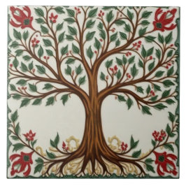 William Morris levensboom Vintage pre-rafaëlitisch Tegeltje