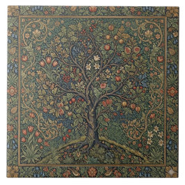 William Morris levensboom Vintage pre-rafaëlitisch Tegeltje
