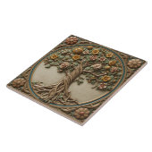William Morris levensboom Vintage pre-rafaelitisch Tegeltje (Zijkant)
