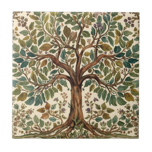 William Morris Levensboom Vintage Pre-Raphaeliet Tegeltje