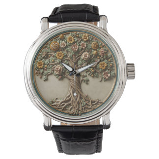 William Morris levensboom Vintage pre-raphaelitisc Horloge