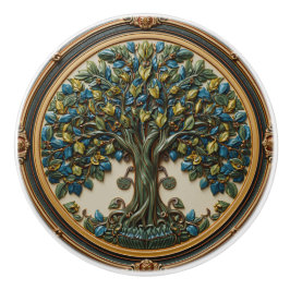 William Morris levensboom Vintage pre-raphaelitisc Keramische Knop
