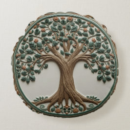 William Morris levensboom Vintage pre-raphaelitisc Rond Kussen