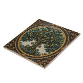 William Morris levensboom Vintage pre-raphaelitisc Tegeltje (Zijkant)