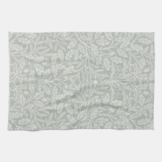 William Morris lichtgroene eikel  Theedoek (Horizontaal)