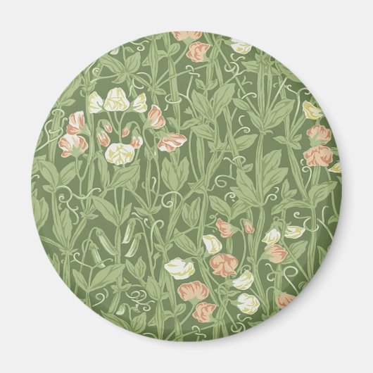 William Morris Lieve Erwt Bloem Ontwerp Magneet (Voorkant)