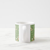 William Morris Lieve Erwt Patroon Vintage Botanisc Espresso Kop (Achterkant)