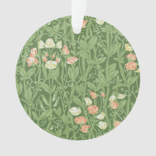 William Morris Lieve Erwt Patroon Vintage Botanisc Ornament