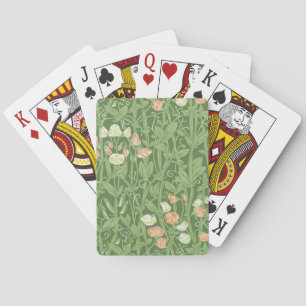 William Morris Lieve Erwt Patroon Vintage Botanisc Pokerkaarten