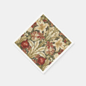 William Morris Lily and Pomegranate Floral pattern Servet (Hoek)