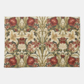 William Morris Lily and Pomegranate Floral pattern Theedoek (Horizontaal)