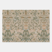 William Morris Lily and Pomegranate Flower Pattern Inpakpapier Vel (Voorkant)