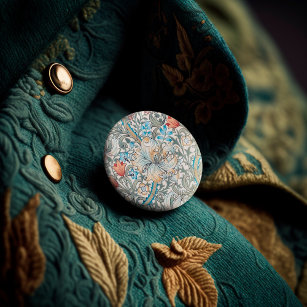 William Morris Lily Art Button