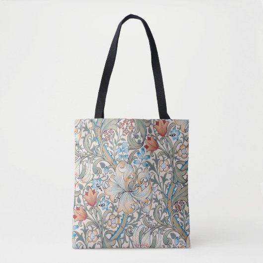 William Morris Lily Art Canvas tas (Voorkant)