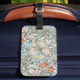 William Morris Lily Art Nouveau Bagagelabel