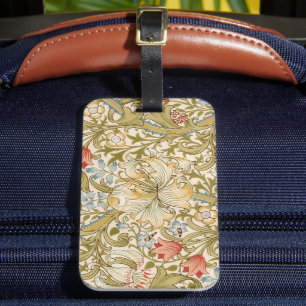 William Morris Lily Art Nouveau Bagagelabel