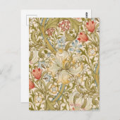 William Morris Lily Art Nouveau Briefkaart (Voorkant / Achterkant)