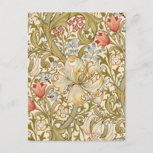 William Morris Lily Art Nouveau Briefkaart (Voorkant)