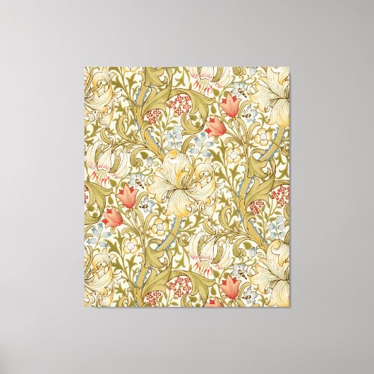 William Morris Lily Art Nouveau Canvas Afdruk (Voorkant)