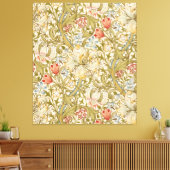 William Morris Lily Art Nouveau Canvas Afdruk (Insitu (Woonkamer))