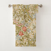 William Morris Lily Art Nouveau Floral Bad Handdoek (Insitu)