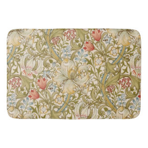 William Morris Lily Art Nouveau Floral Badmat