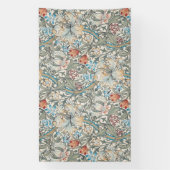 William Morris Lily Art Nouveau Floral Banner (Verticaal)