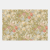 William Morris Lily Art Nouveau Floral Inpakpapier Vel (Voorkant 2)