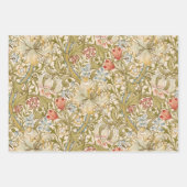 William Morris Lily Art Nouveau Floral Inpakpapier Vel (Voorkant 2)
