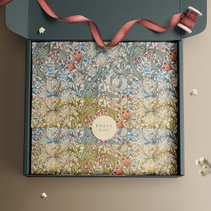William Morris Lily Art Nouveau Floral Inpakpapier Vel